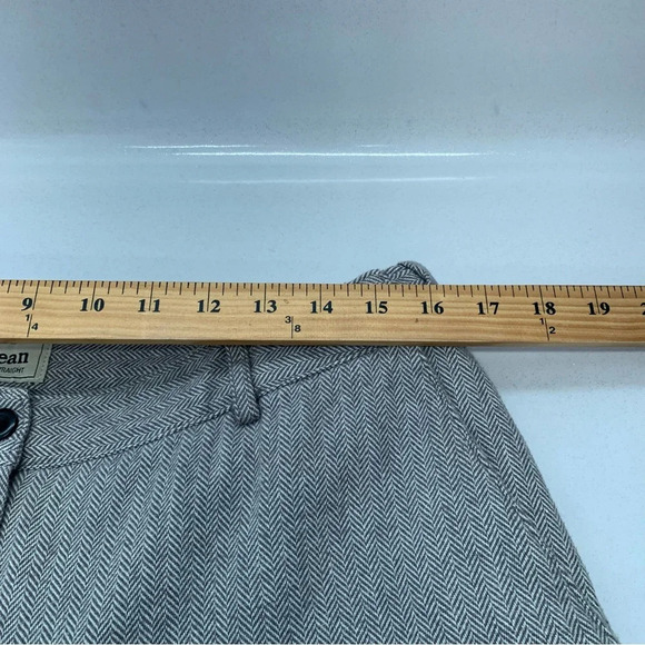 LL Bean Pants Woman 12 Trousers Classic Fit Straight Lined Pockets Career Cotton - Picture 13 of 15